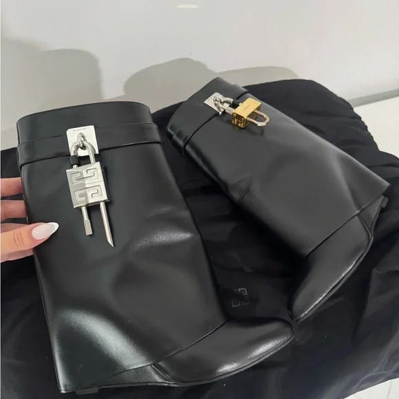 Givenchy Black Shark Boots - Picture 3 of 9